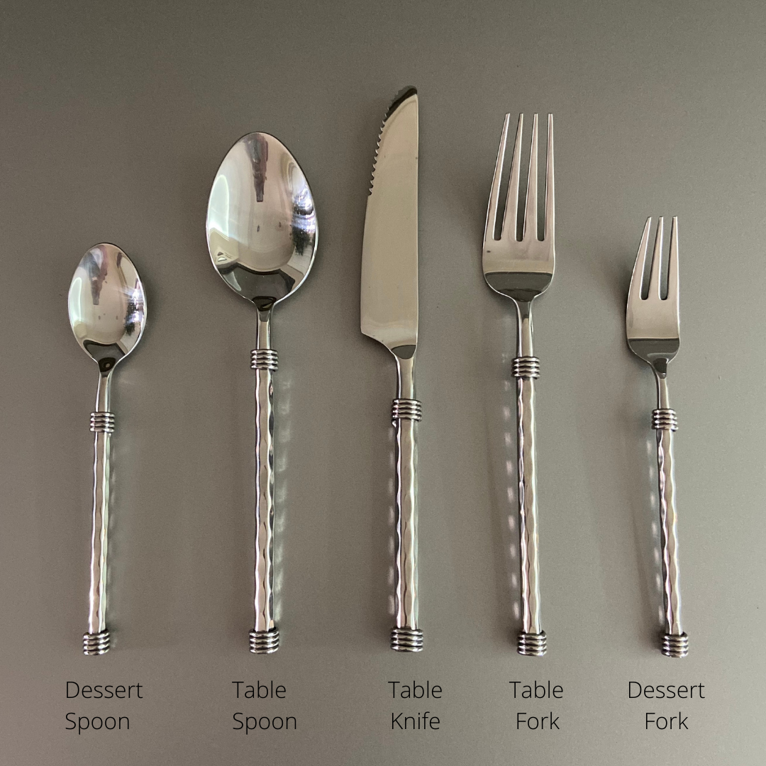 Crown Reach Hammered Cutlery Set