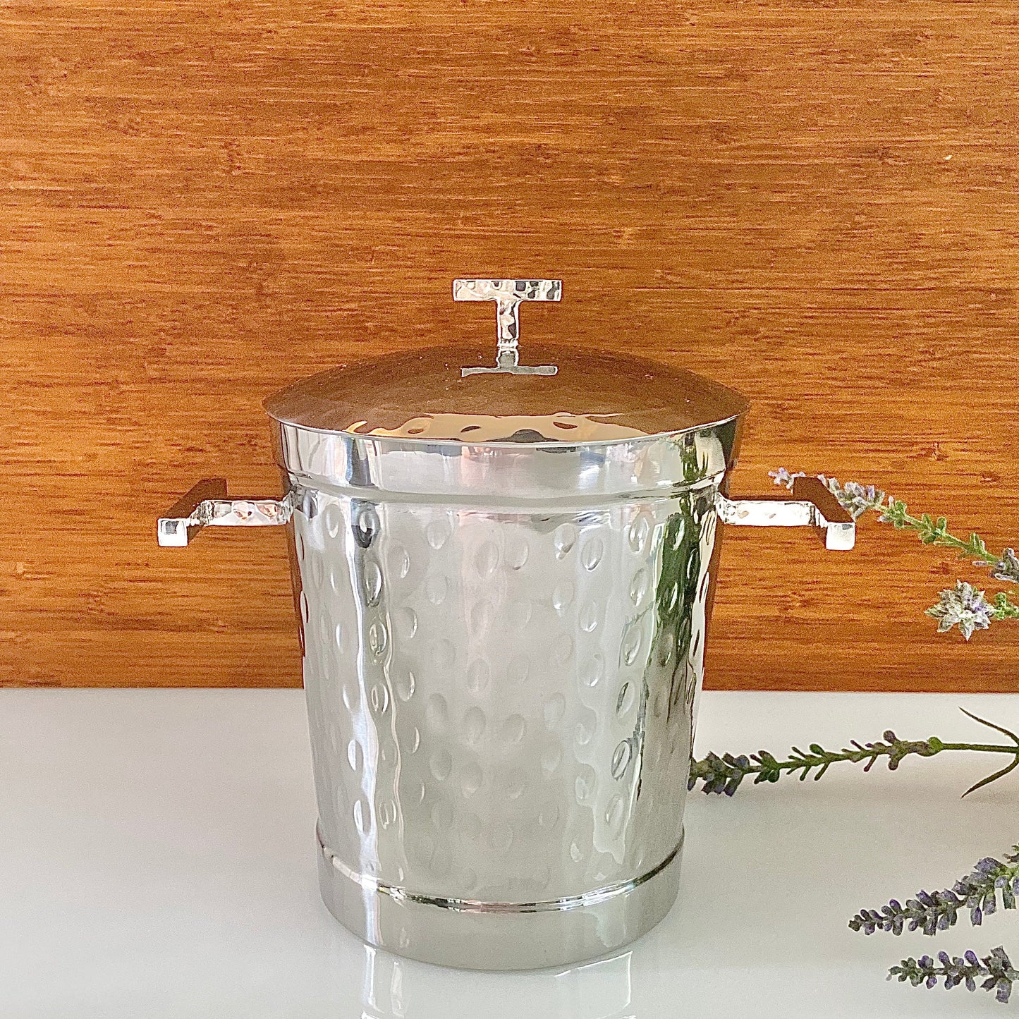 Sloane Hammered Ice Bucket,1.2L & Doble wall